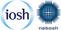 NEBOSH logo and IOSH logo