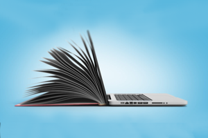 Online learning books/laptop