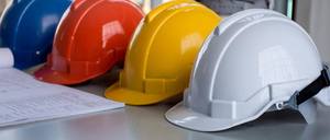 Hard hats in various colours